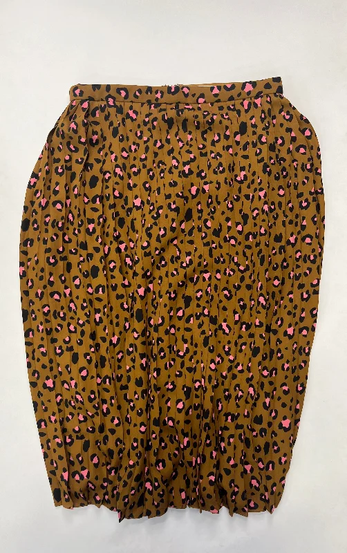 Animal Print Skirt Midi J Crew, Size 4