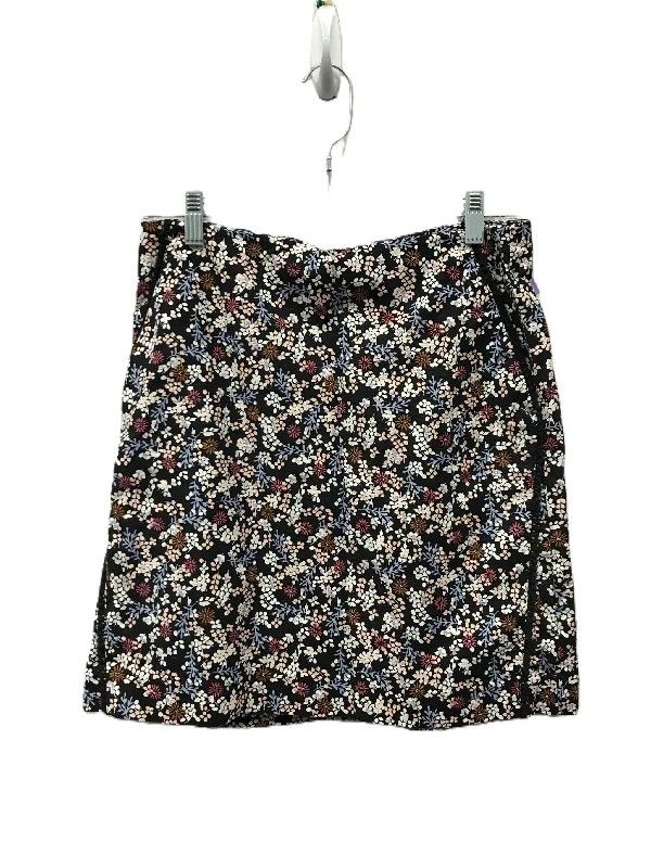 Black Skirt Mini & Short By Loft, Size: 4