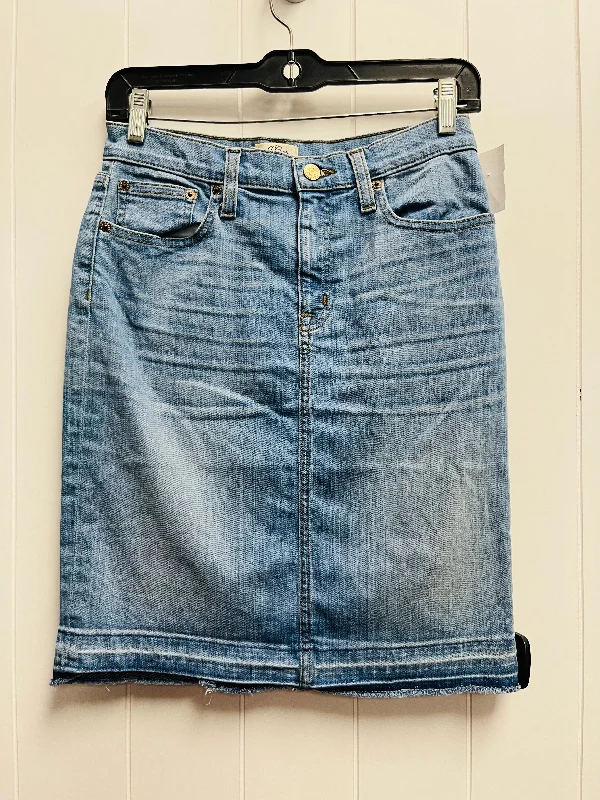 Blue Denim Skirt Mini & Short J. Crew, Size 4