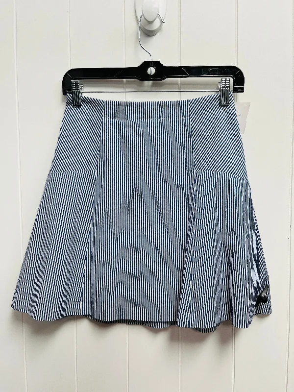 Blue & White Skirt Mini & Short Loft, Size Xxs