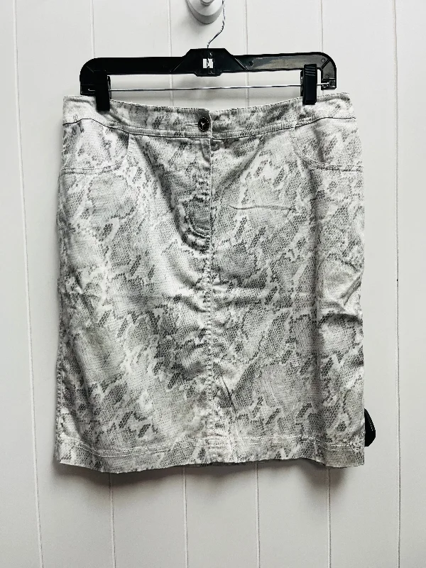 Grey Skirt Mini & Short Chicos, Size 4