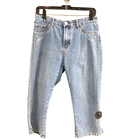 Jeans Cropped By COSMOPOLITAN  In Blue Denim, Size: 10