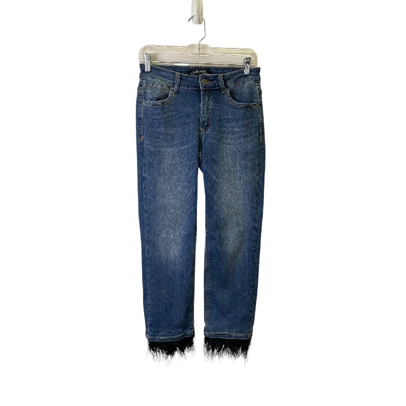 Jeans Skinny By Charlie B In Blue Denim, Size:4