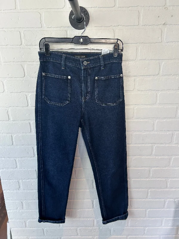 Jeans Straight By Banana Republic In Blue Denim, Size: 2