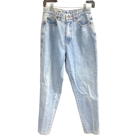 Jeans Straight By Dkny In Blue Denim, Size: 10