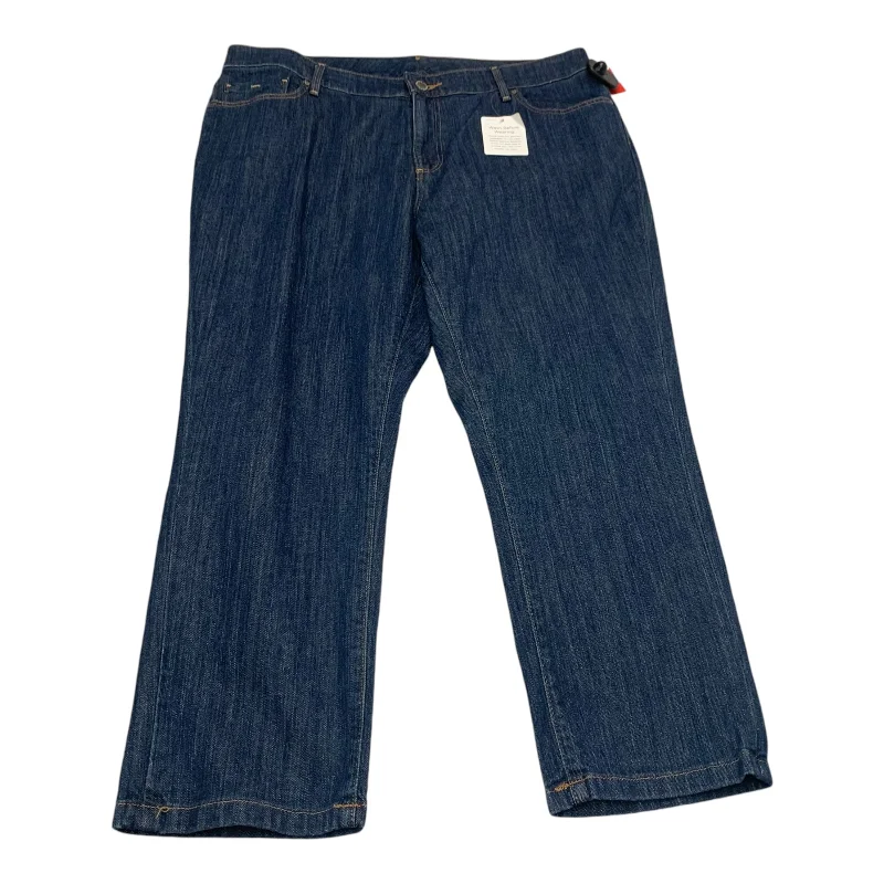 Jeans Straight By L.l. Bean In Blue Denim, Size: 14p