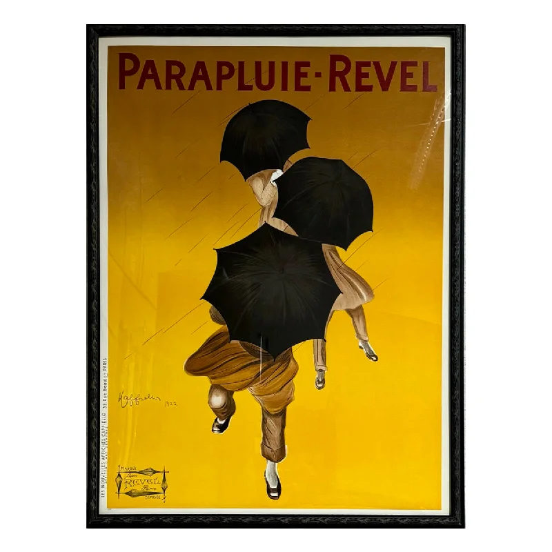 "Parapluie Revel" Lithograph of Vintage Poster 1997