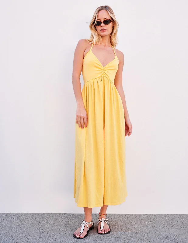 Sundry Tie Back Dress in Sun