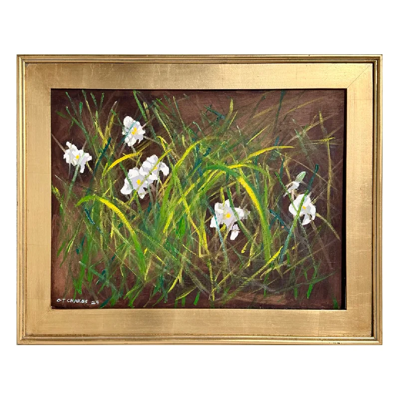 "Tangle of Flowers and Stems" Signed