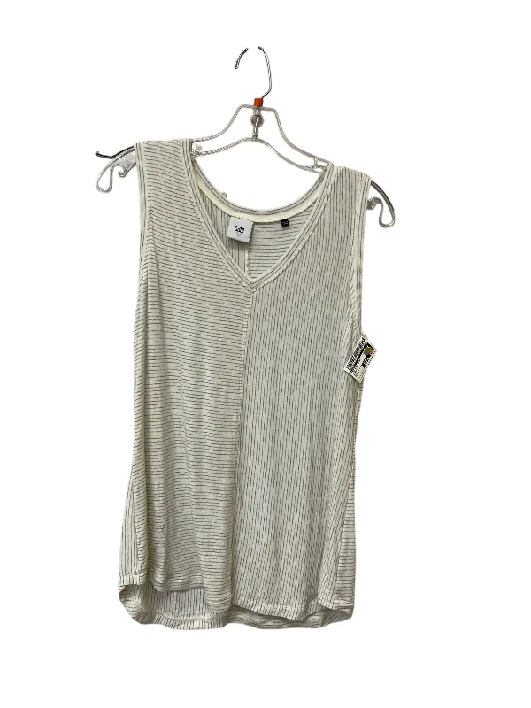 Top Sleeveless By Cabi In Cream, Size: S