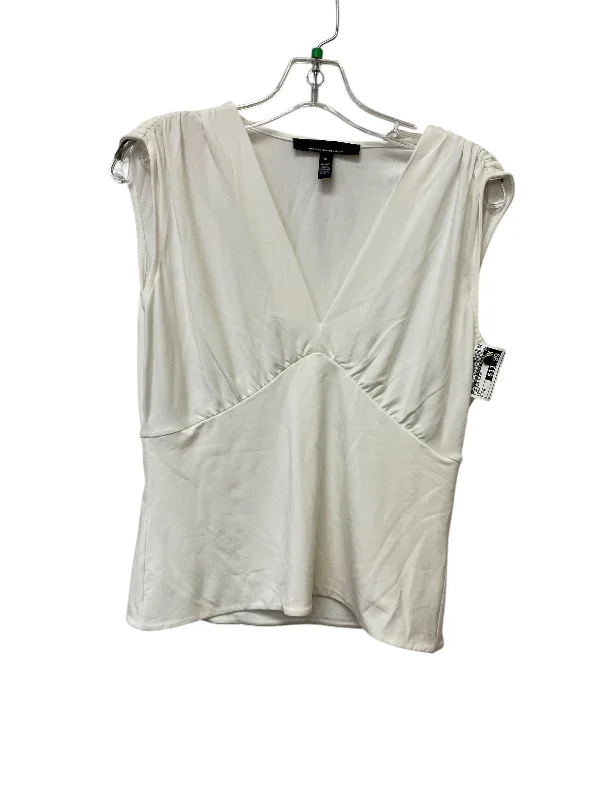 Top Sleeveless By White House Black Market In White, Size: M