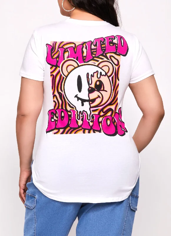 Plus Size Limited Edition Bear Graphic Tee