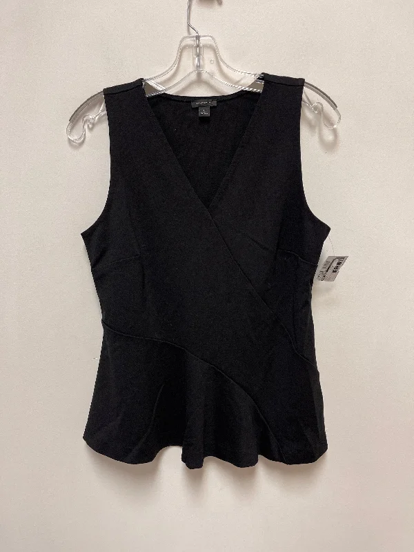 Top Short Sleeve By Ann Taylor In Black, Size: S