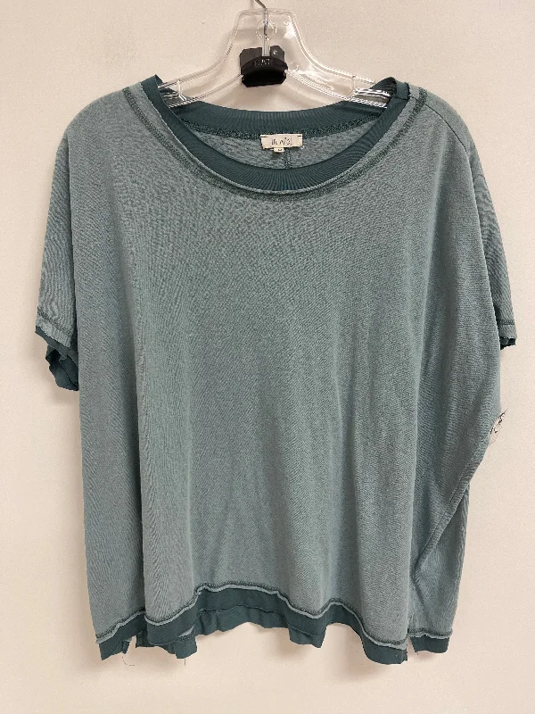 Top Short Sleeve By La Miel In Teal, Size: M