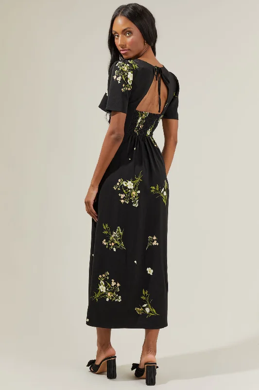 Jenna Floral Midi Dress