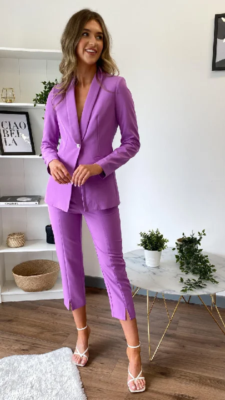 Rhea Purple Trousers