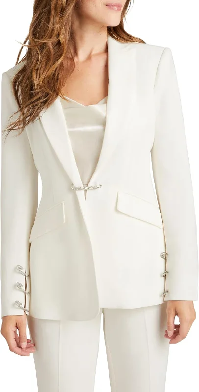 Cinq a Sept Women's Rhinestone Pin Cheyenne Blazer, Ivory