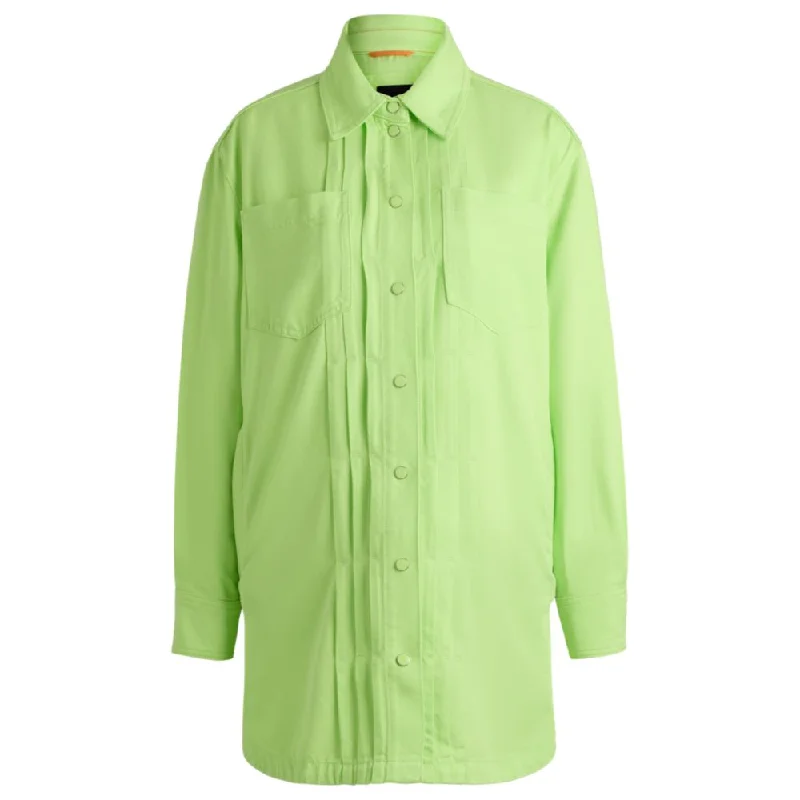 Relaxed-fit overshirt in soft twill