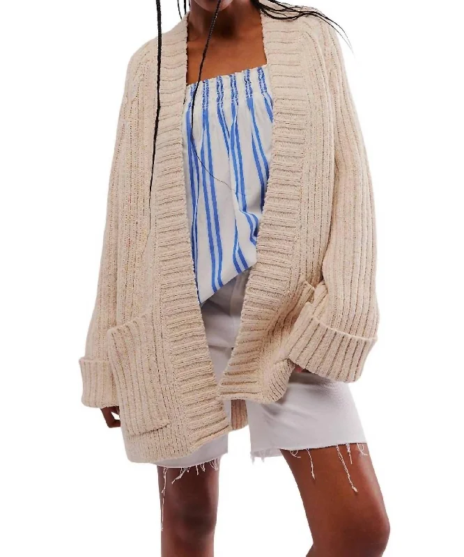 Blossom Cardigan In Ivory Pastel