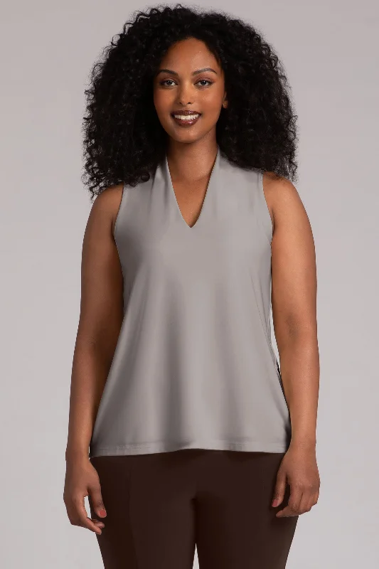 Deep V Trapeze Tank | Taupe