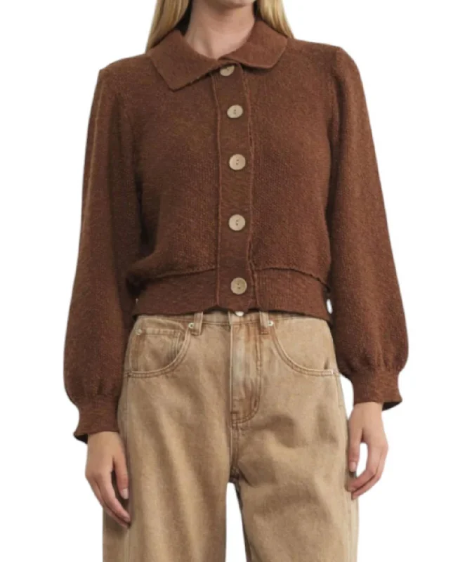 Dorothea Cardigan In Brown