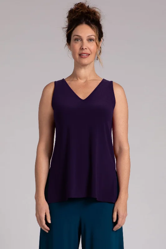 Go To V-Neck Tank Relax | Blackberry