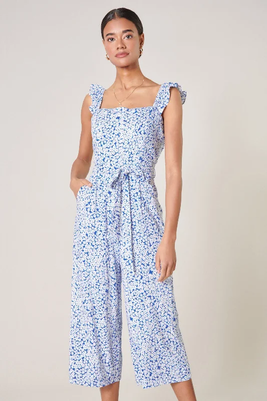 Montgomery Floral Wide Leg Sleeveless Jumpsuit