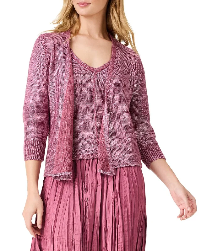 NIC+ZOE Subtle Sparkle 4-Way Cardigan