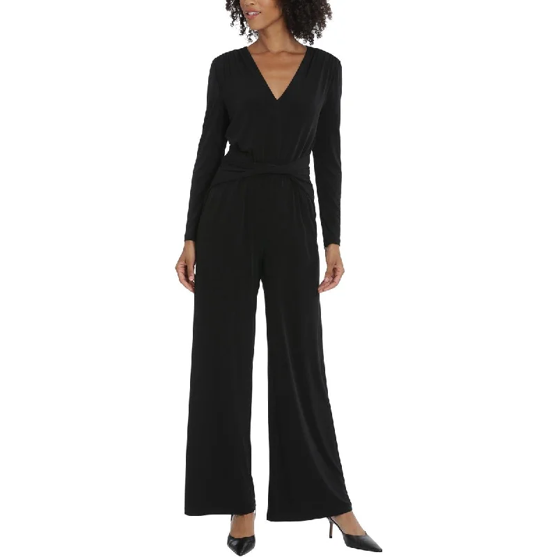 Womens V-Neck Casual Jumpsuit