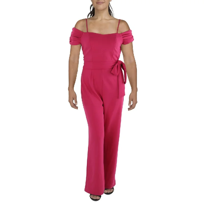 Womens Wide Leg Off The Shoulder Jumpsuit